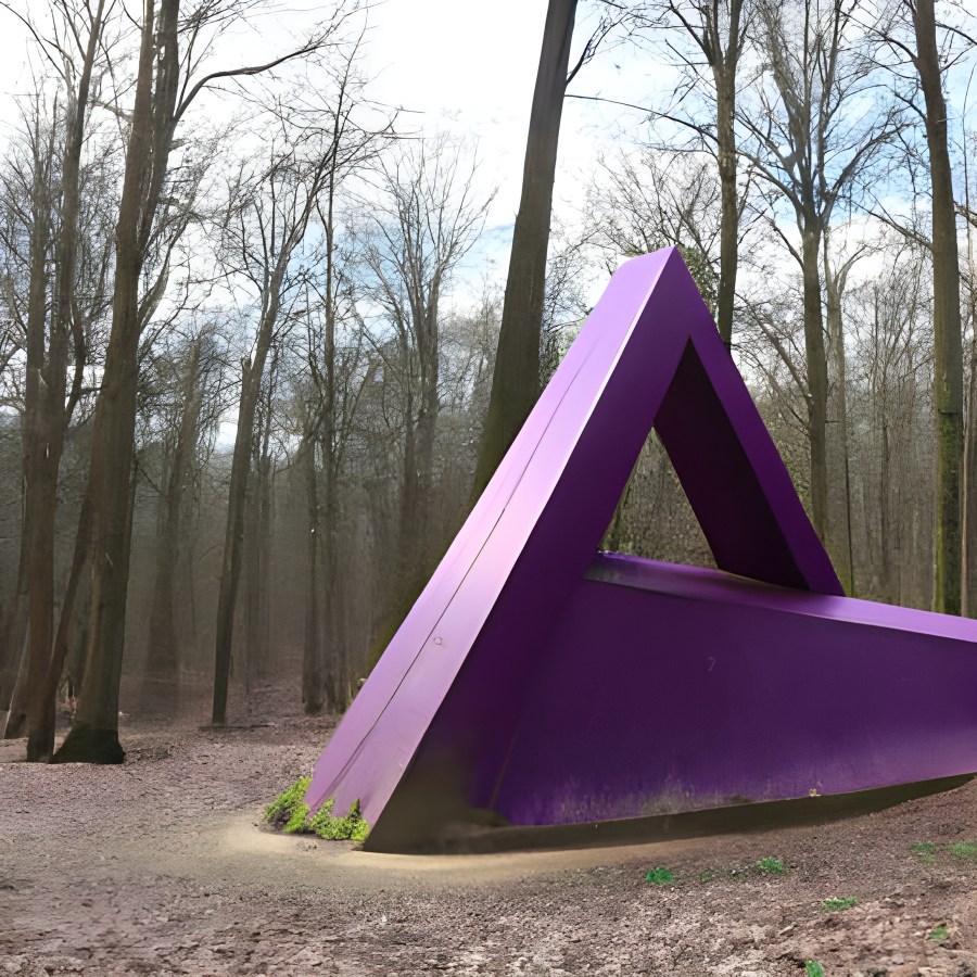 A la recherche du triangle de Penrose, image&nbsp;IA