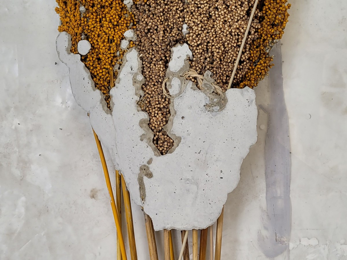 Sans-titre (béton, végétaux),&nbsp;2022.